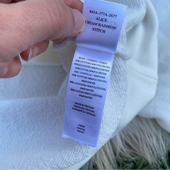 Rails multicolor thread crewneck sweatshirt large - Picture 5 of 6